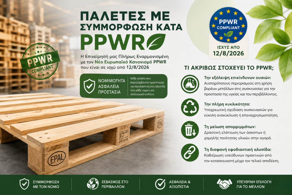 Παλέτες Με Συμμόρφωση Κατά PPWR | adamidoupallets.gr